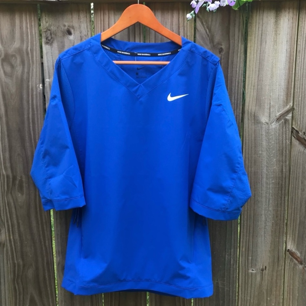 Nike MLB Baseball 3/4 Sleeve Shirt size Small Color blue